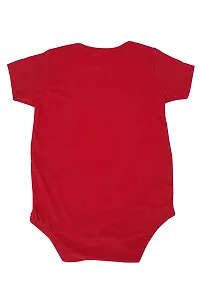 FflirtyGo Monthly Birthday Special Unisex Baby Romper Half Sleeve Envelope Neck7 Month Old(6-9 Months, Red)-thumb1