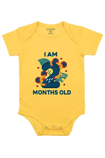 FflirtyGo Two Month Birthday Special Baby Romper Onesies/Body Suit/Sleepsuit/Jumpsuit Rompers