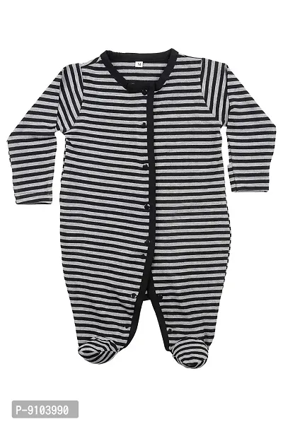 Fflirtygo Baby Wear 100% Hosiery Cotton Infants Onesies/Rompers with Booties/Jumpsuit/Body Suit/Sleepsuit Full Sleeve Romper for Boys and Girls-thumb0