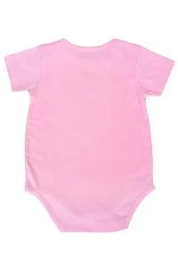 FflirtyGo Monthly Birthday Special Unisex Baby Romper Half Sleeve Envelope Neck6 Month Old(6-9 Months, Pink)-thumb1