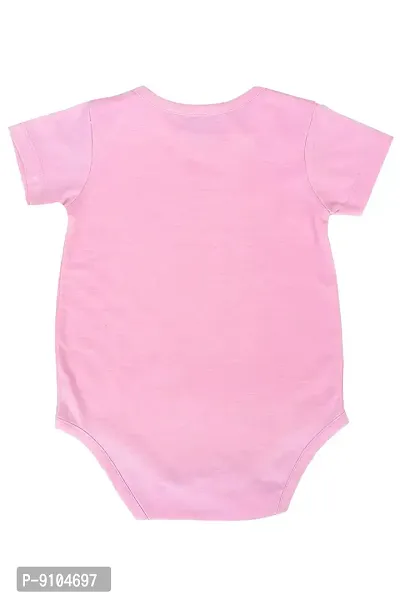 FflirtyGo Monthly Birthday Special Unisex Baby Romper Half Sleeve Envelope Neck6 Month Old(6-9 Months, Pink)-thumb2