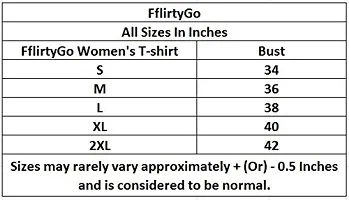 Fflirtygo Combo of Women's Cotton Printed Stylish T-Shirt for Women Casual Wear/Sportswear Black and Pink Color T-Shirt-thumb4