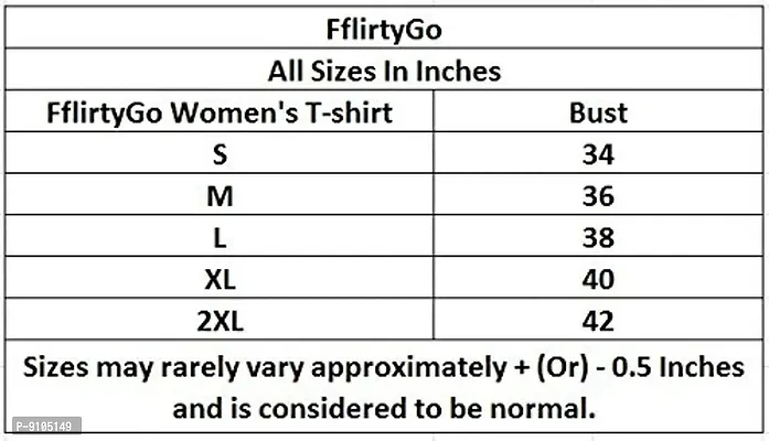 Fflirtygo Women's Cotton Printed Stylish T-Shirt for Women Sportswear/Casual Wear-thumb3