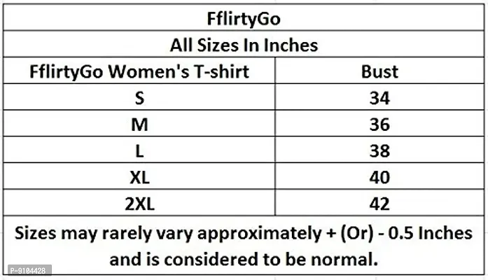 Fflirtygo Women T-Shirt Combo Pack Printed Stylish T-Shirt for Women Casual Wear/Sportswear Black and Pink Color-thumb5