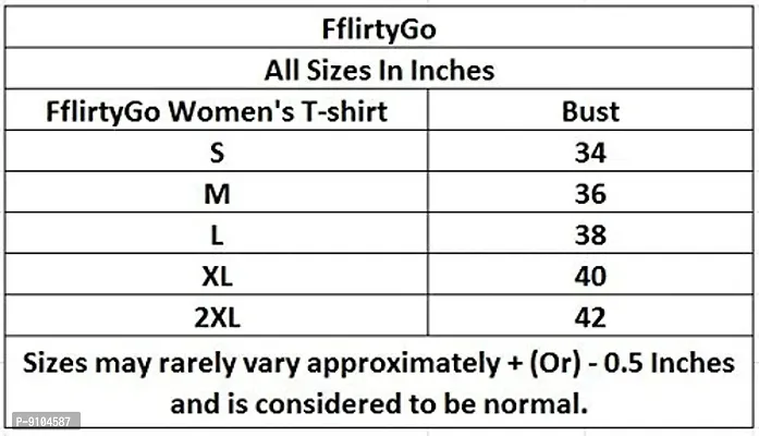 Fflirtygo Women's Cotton Printed Stylish T-Shirt for Women Casual Wear/Sportswear Printed Slim Fit T-Shirt Combo Pack of 2Pcs-thumb5