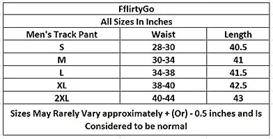 Fflirtygo Men's Regular Fit White Color Full Stripe On Black Color Cotton Track Pants for Mens-thumb2