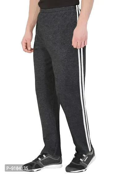 Fflirtygo Men's Regular Fit Two Stripe Cotton Track Pants-thumb5