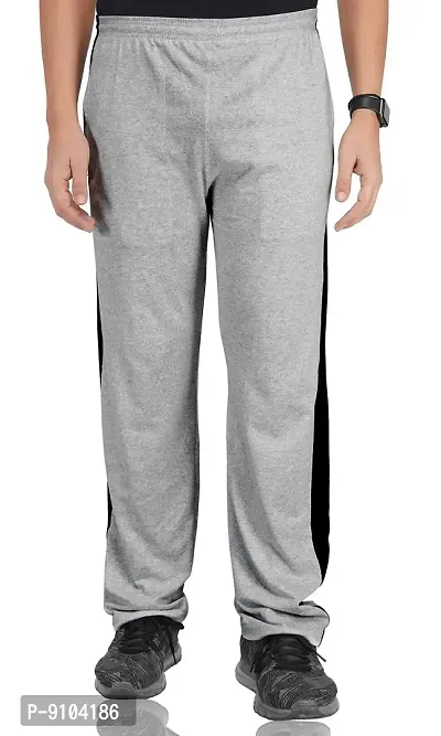 Fflirtygo Men's Cotton Track Pants, Joggers for Men, Menrsquo;s Leisure Wear, Night Wear Pajama, Stripes with Pockets for Sports Gym Athletic Training Workout-thumb2