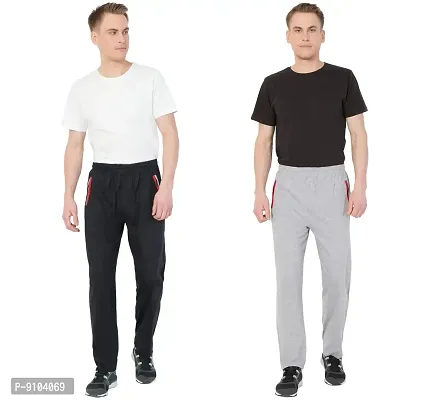 Fflirtygo Men's Regular Fit Trackpants (Pack of 2)-thumb2