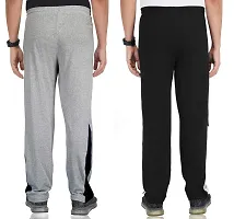Fflirtygo Combo of Men's Cotton Track Pants, Joggers for Men, Menrsquo;s Leisure Wear, Night Wear Pajama, Grey and Black Color with Latest Trend and Pocketsnbsp;for Sports Gym Athletic Training Workout-thumb4