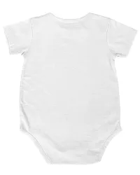 Fflirtygo Bald is The New Beautiful Romper Baby Wear 100% Hosiery Cotton Infants Onesies/Rompers Half Sleeves/Jumpsuit/Body Suit/Kids Dress with Envelop Neck for Boys and Girls-thumb1
