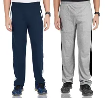 Fflirtygo Combo of Men's Cotton Track Pants, Joggers for Men, Menrsquo;s Leisure Wear, Night Wear Pajama, Multi Color with Latest Trend and Pocketsnbsp;for Sports Gym Athletic Training Workout-thumb1