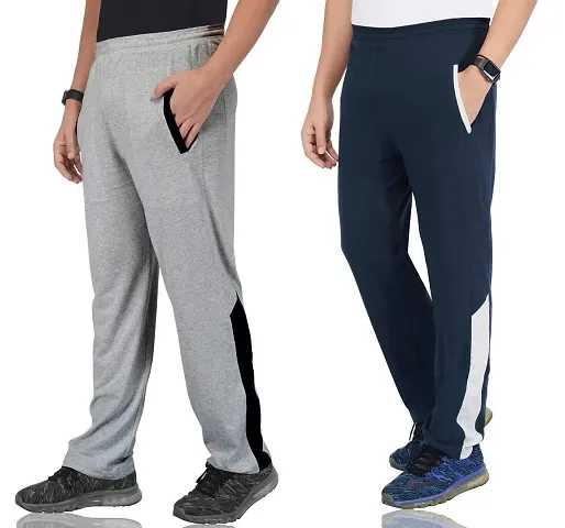 Fflirtygo Combo of Men's Track Pants, Joggers for Men, Menrsquo;s Leisure Wear, Night Wear Pajama, Color with Latest Trend and Pocketsnbsp;for Sports Gym Athletic Training Workout