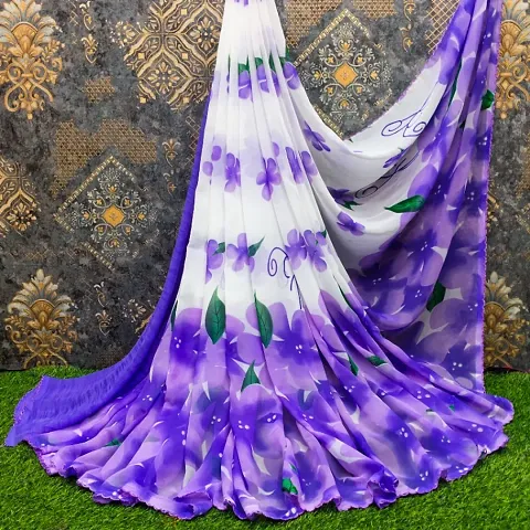 Beautiful Georgette Saree with Blouse piece