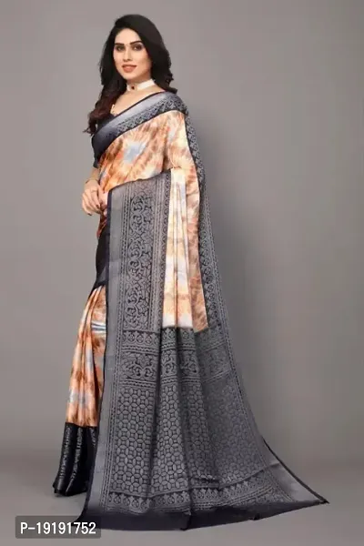 Sensational! Raksha Bandan Special Fancy Chiffon Brasso Saree With Beautiful Unstitched Blouse-thumb3