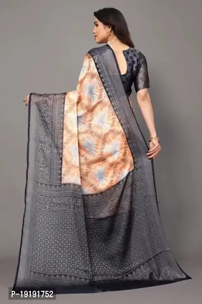 Sensational! Raksha Bandan Special Fancy Chiffon Brasso Saree With Beautiful Unstitched Blouse-thumb4