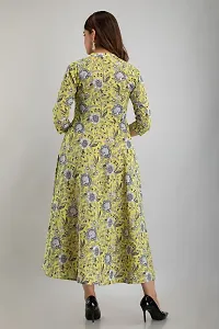 Women Touch Women Printed Flared Kurta Yellow-thumb3