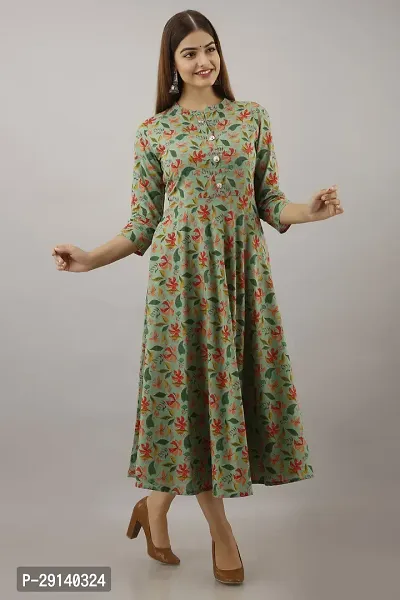 Women Touch Women Printed Flared Kurta Multicolor-thumb2