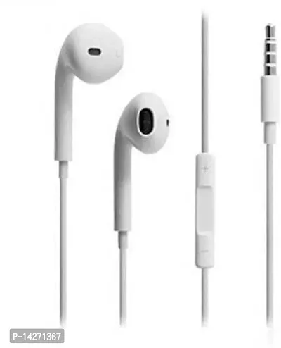 Stylish White In-ear Wired USB Headphones With Microphone