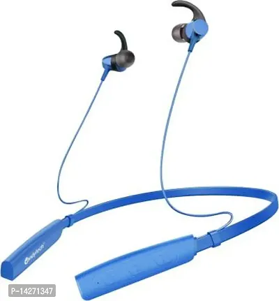 Stylish Blue In-ear Bluetooth Wireless Headphones With Microphone