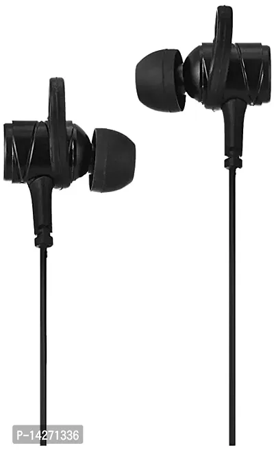 Stylish Black In-ear Wired USB Headphones With Microphone