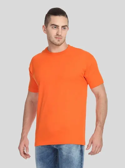 Trendy Solid Round Neck T-shirt