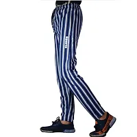 VANTAR Striped Men Track Pants (30, Blue,White)-thumb2