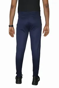 VANTAR Self Design Men Track Pants (M, Blue)-thumb1