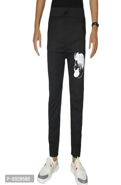 VANTAR Men's Slim Fit Trackpants (32, Black)