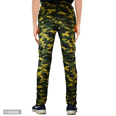 VANTAR Camouflage Men Multicolor Track Pants (30, Green)-thumb2