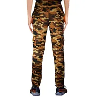 VANTAR Camouflage Men Multicolor Track Pants (28, Brown)-thumb1