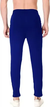 VANTAR Solid Men Track Pants (M, Royal Blue)-thumb1