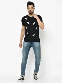 Stylish Polyester Solid Round Neck Tees For Men-thumb2