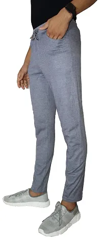 VANTAR Solid Men's Track Pants (28, Blue)-thumb2