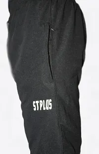 Trendy Solid Black Regular Shorts-thumb2