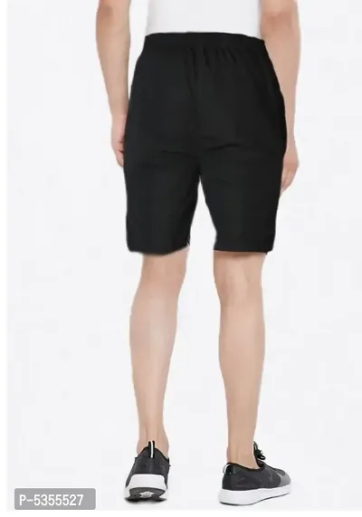 VANTAR Printed Black Shorts-thumb2