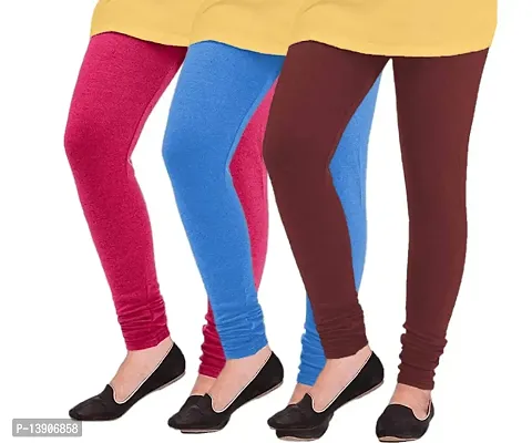 GlobyCraft Winter Wear Woolen Legging for Girls  Women (Pack of 3)