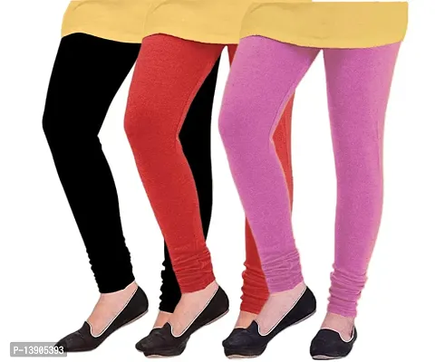 GlobyCraft Winter Wear Woolen Legging for Girls  Women (Pack of 3)