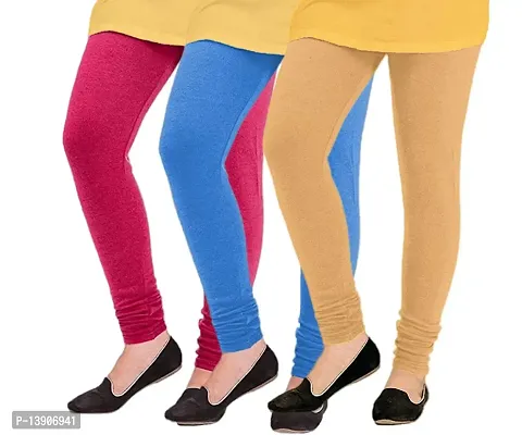 GlobyCraft Winter Wear Woolen Legging for Girls  Women (Pack of 3)-thumb0