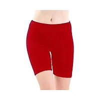 GlobyCraft Combo Pack of 3 Cotton Lycra Shorts/Cycling Shorts/Gym Shorts for Women  Girls-thumb1