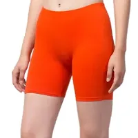 GlobyCraft Combo Pack of 2 Cotton Lycra Shorts/Cycling Shorts/Gym Shorts for Women  Girls-thumb1