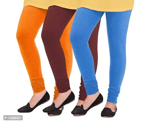 GlobyCraft Winter Wear Woolen Legging for Girls  Women (Pack of 3)-thumb0