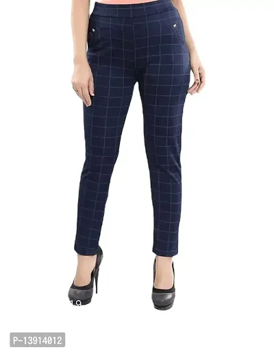 Ladies Trousers Half Elasticated Women Girls Pull Up Formal Office Work  Trousers | eBay