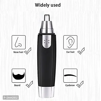 BZ-004 || 3 in 1 Electric Nose Hair Trimmer for Men  Women || Dual-edge Blades || Painless Electric Nose and Ear Trimmer Eyebrow Clipper || Waterproof, Eco- Travel-User-Friendly,120 min Runtime-thumb3