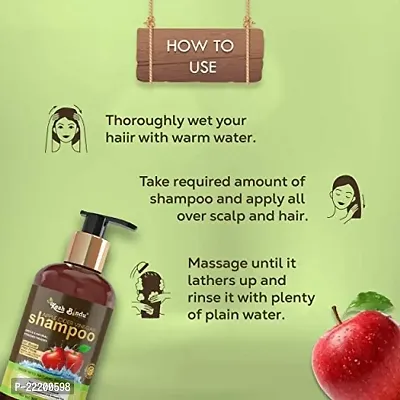 KESHBINDU Natural Apple Cider Vinegar Shampoo | Sulphate Free | No Parabens Shampoo - 300ml-thumb2