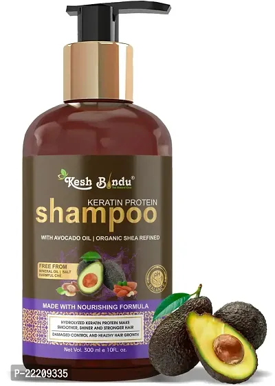 KESHBINDU Keratin Protein With Avocado Hair Scalp Treatment Shampoo (300 ml)