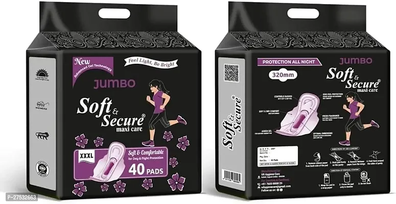 Jumbo Soft  Secure Sanitary Pads XXXL Size