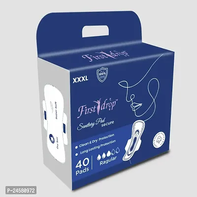 First drop  Advanced XXXL | 160 Pads | All Night Ultra Comfort Sanitary Pads for Women | Convert Heavy flow into Gel | Odour Control | Absorbs 2x more with Wider Back | Helps Prevent Rashes-thumb4