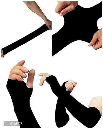 Lets Slim Cooling Arm Sleeves Hand Gloves For Men And Women Pack Of 4-thumb5