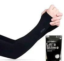 Lets Slim Cooling Arm Sleeves Hand Gloves For Men And Women Pack Of 4-thumb3